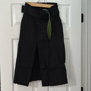 FARM RIO Black Linen High Waist Skirt NWT XS